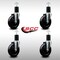 Service Caster 5'' SS Soft Rubber Wheel Swivel 1-3/4'' Expanding Stem Caster Set, 4PK SCC-SSEX20S514-SRS-134-4 - alternate 2